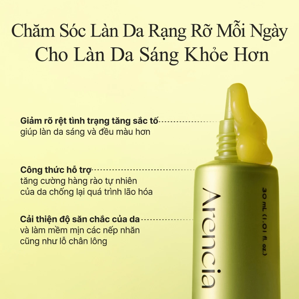 Arencia Vitamin C Booster Shot hỗ trợ chăm sóc làn da rạng rỡ