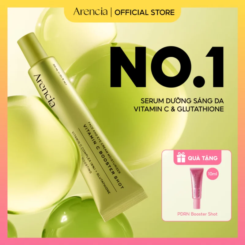 Tinh Chất Arencia Vitamin C Booster Shot 30ml Dưỡng Sáng Da Mờ Thâm