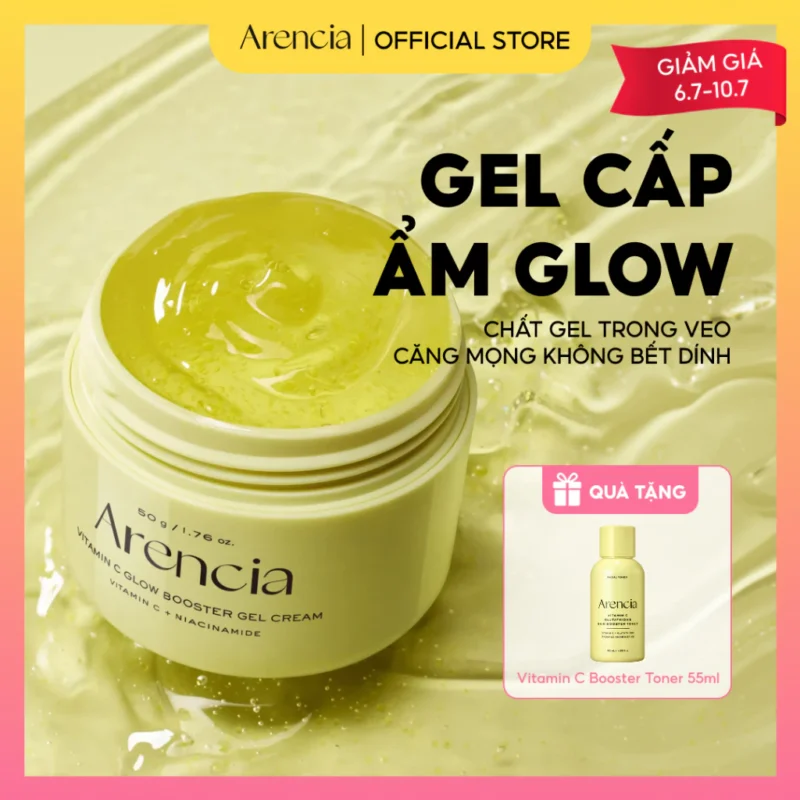 Kem Dưỡng Arencia Vitamin C Glow Booster Gel Cream 50g Dưỡng Sáng Da